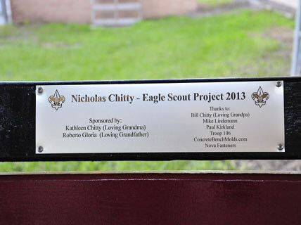 Eagle Scout Projects build a buddy bench
