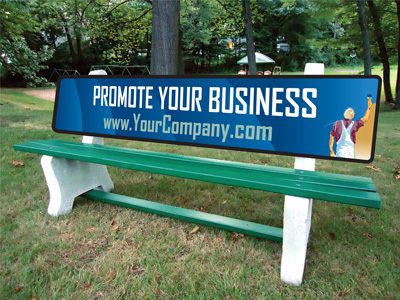 Small Advertising bench 400x300